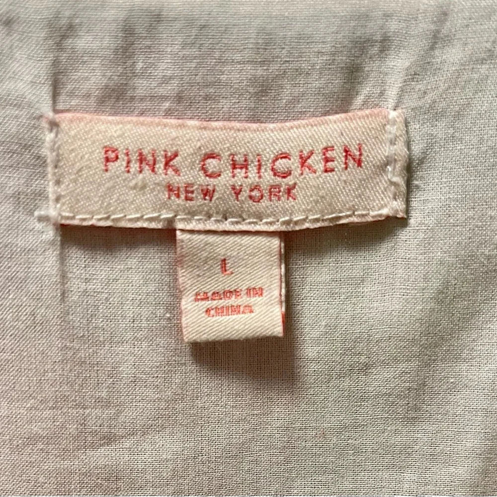 Pink Chicken Ruffled Tiered Green and Pink Sundress - Picture 2 of 8